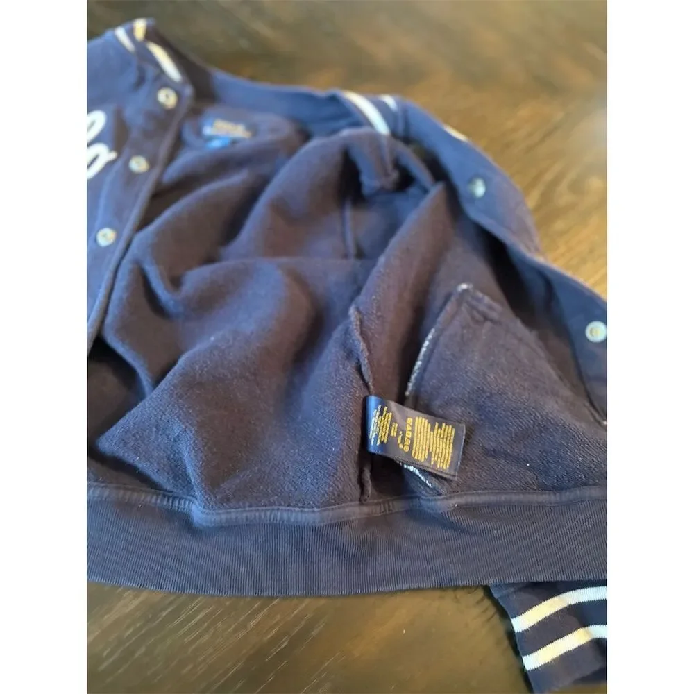 Polo Ralph Lauren Kids Varsity Jacket Blue Size 6‎  Snap Closure